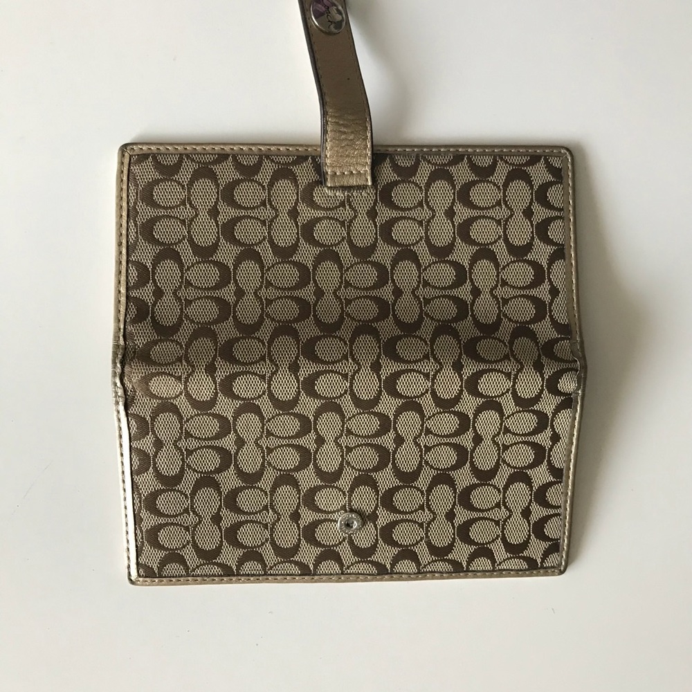 Coach Gold Wallet - Picture 2 of 4